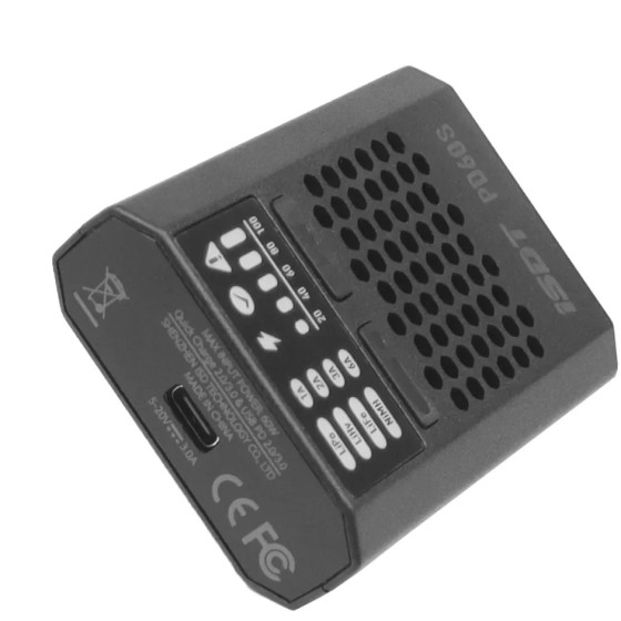 Wholesale ISDT PD60 60W 6A Battery Balance Charger Type C Input for 2-4S Battery for RC Drone